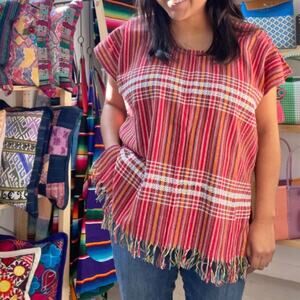 Handmade Mexican Woven Colorful Top